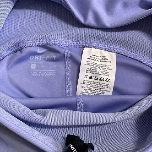 Nike Running Speed Legging Tights Shiny Light Purple Grey Details Women's Medium - Picture 4 of 10